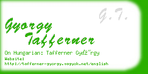 gyorgy tafferner business card